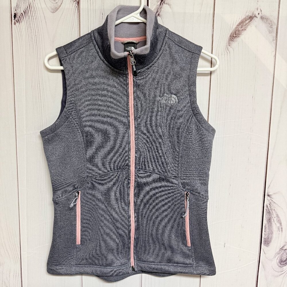 The North Face Women’s Agave Vest Small‎ Gray Pink EUC